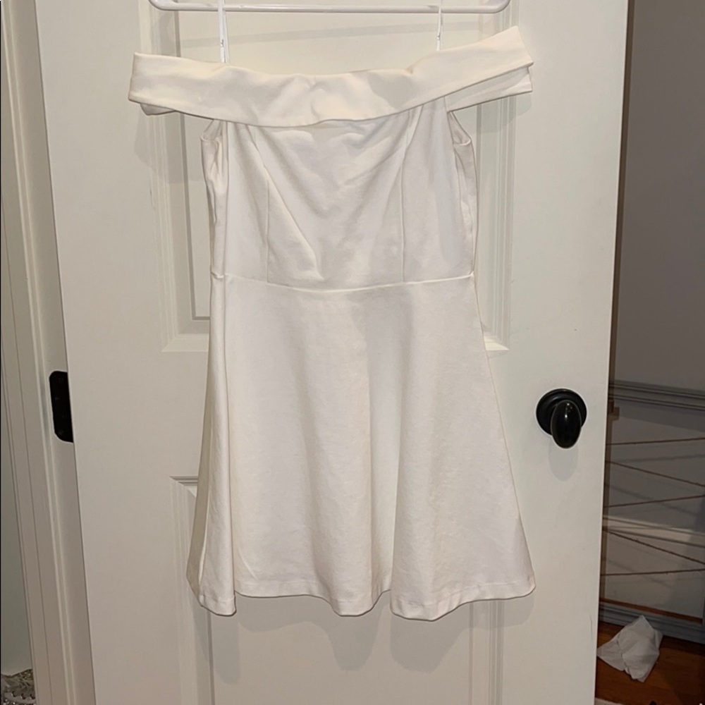 White off the shoulder dress